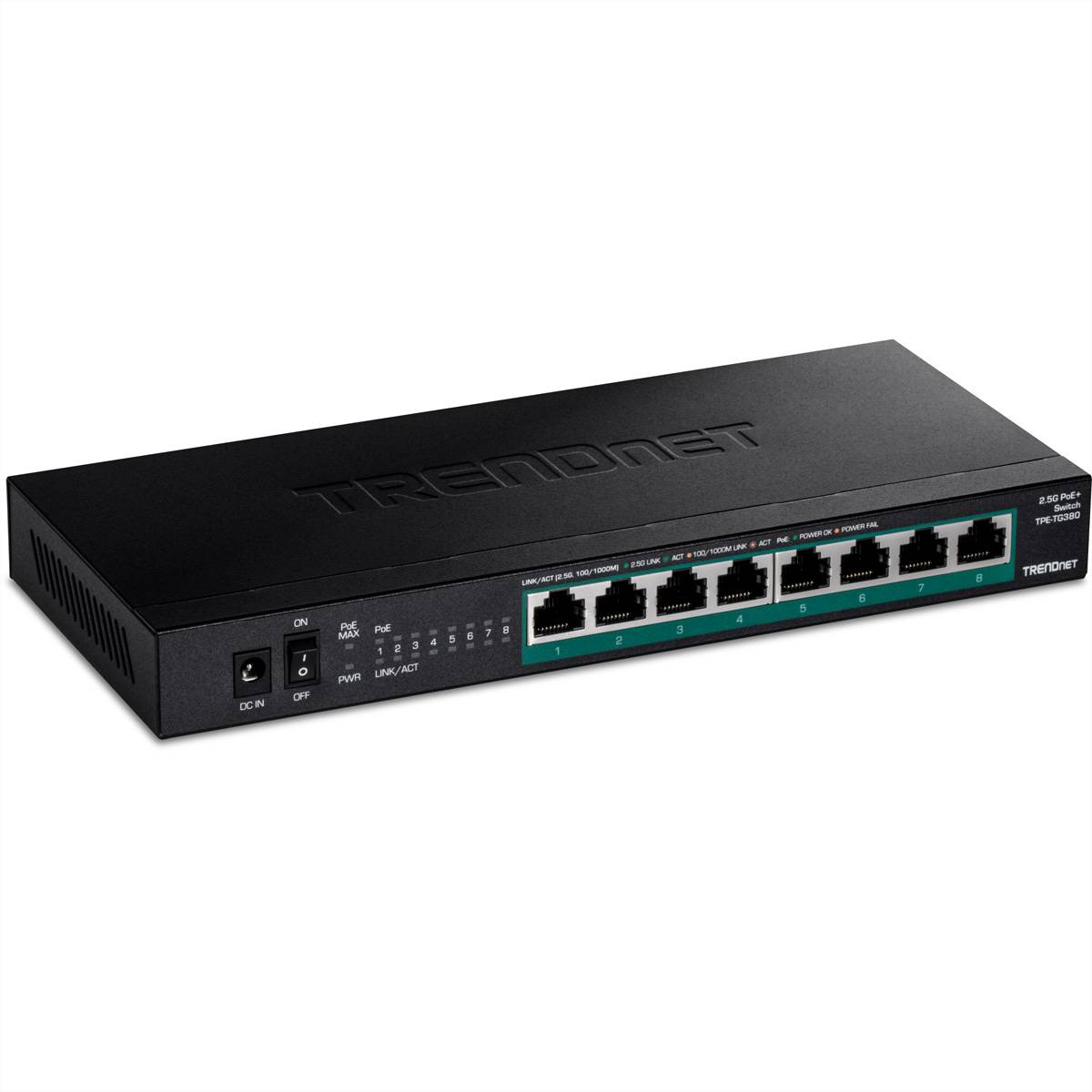 TRENDnet 8-Port Gigabit 4PPoE Switch - TPE-TG380