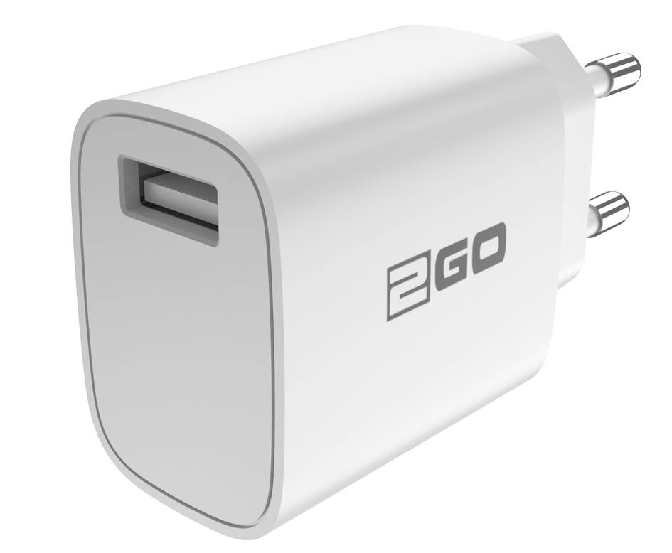 2GO Ladegerät 10,5W 1x USB-A inkl. Lightning Kabel - weiß - 797253