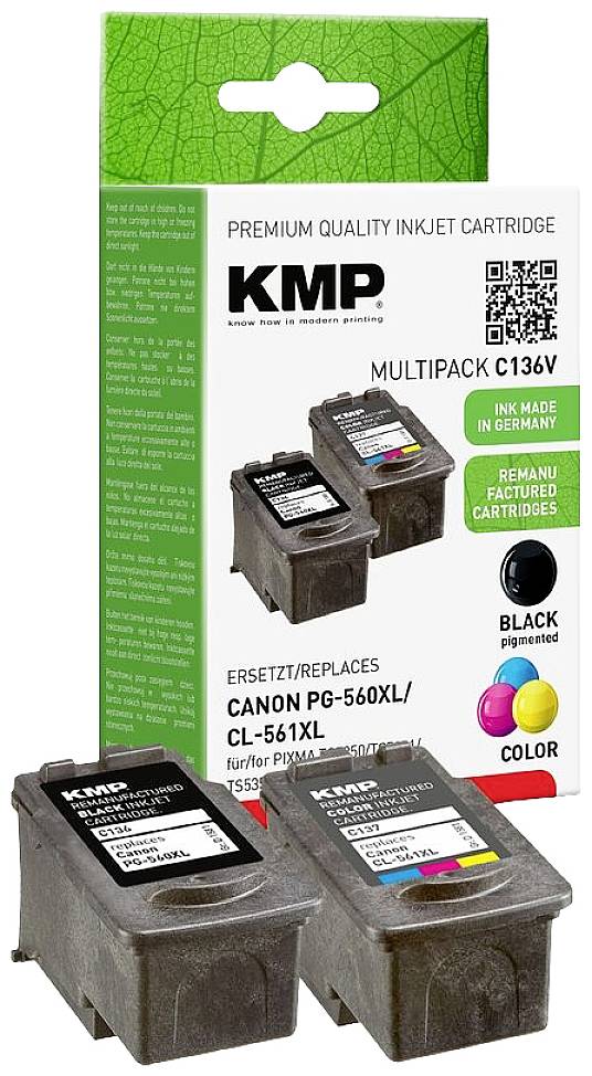 KMP Patrone Canon PG-560XL / CL-561XL 2er-Pack refilled remanufactured - 1581,4005