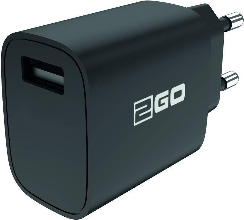 2GO Ladegerät 12W 1x USB-A  schwarz