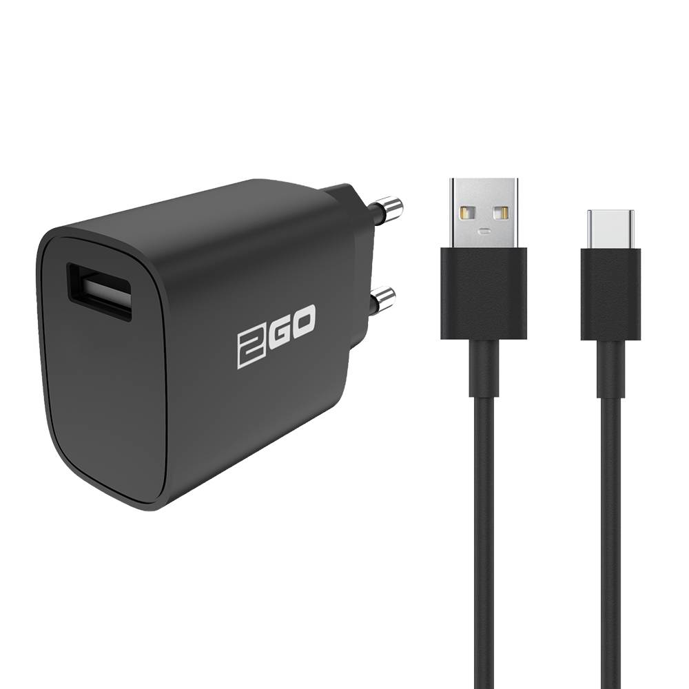 4010425958172 - Ladgerät 18W 1-Port 1x USB-A inkl USB-C Kabel   schwarz