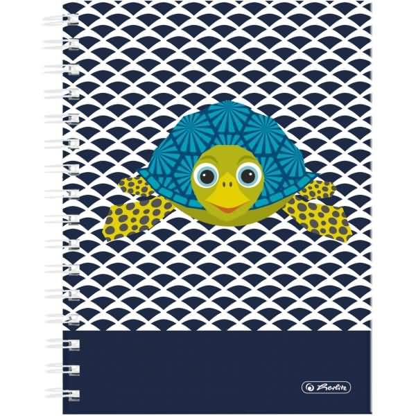 Herlitz Spiralboutiqueb. A5 Cute Animals 100Bl. Kar. Turtle - 50039180