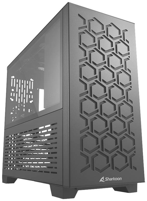 Sharkoon Gehäuse MS-Y1000 mATX/ITX 1xGlas schwarz - 4044951035076