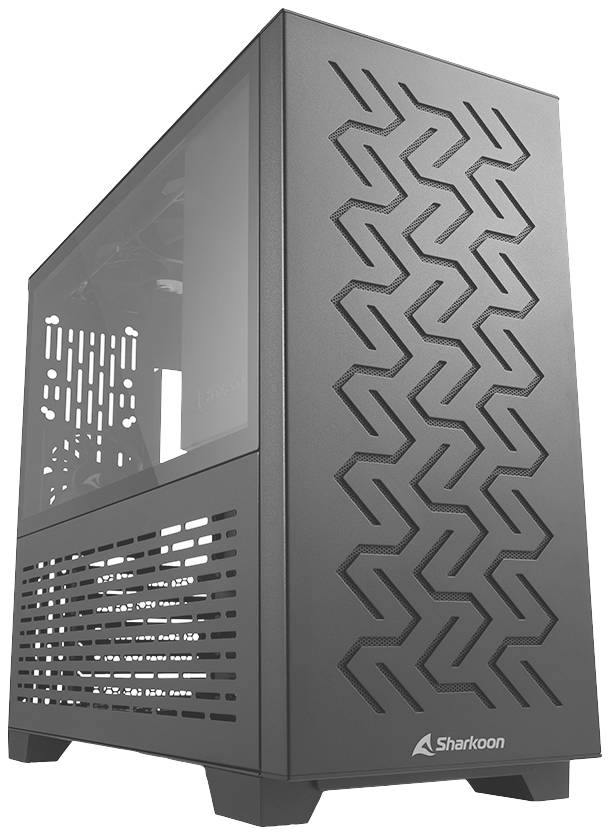 Sharkoon Gehäuse MS-Z1000 mATX/ITX 1xGlas schwarz - 4044951035090