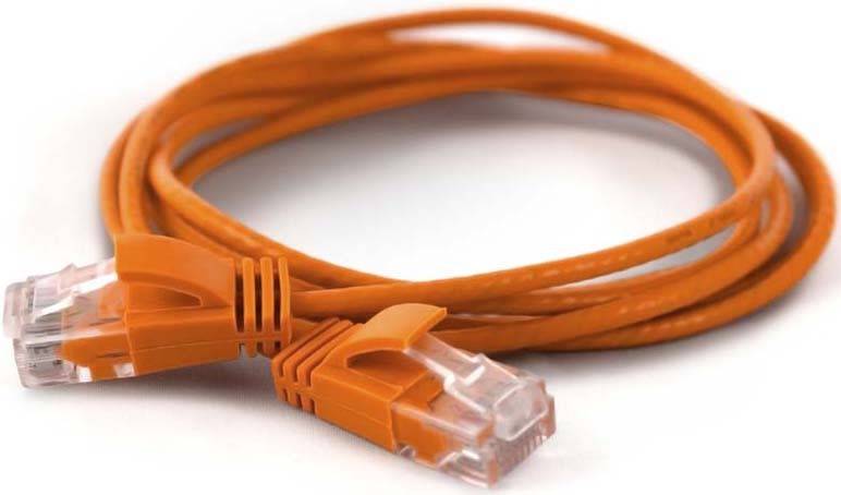 Wantec Patchkabel UTP CAT6a d=2,8mm 0,10m orange - 7253