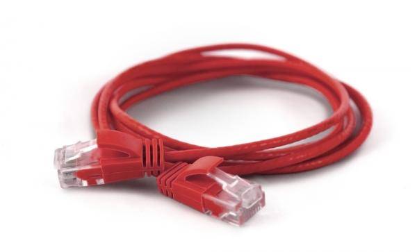 Wantec Patchkabel UTP CAT6a d=2,8mm 2,00m rot - 7273