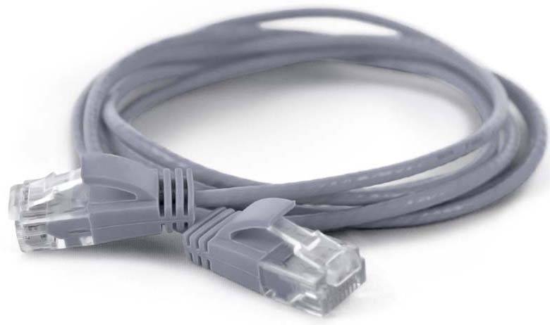 Wantec Patchkabel UTP CAT6a d=2,8mm 0,10m grau - 7295