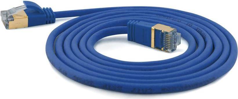 Wantec Patchkabel SSTP CAT7 Ste. CAT6a d=4mm 2,00m blau - 7133