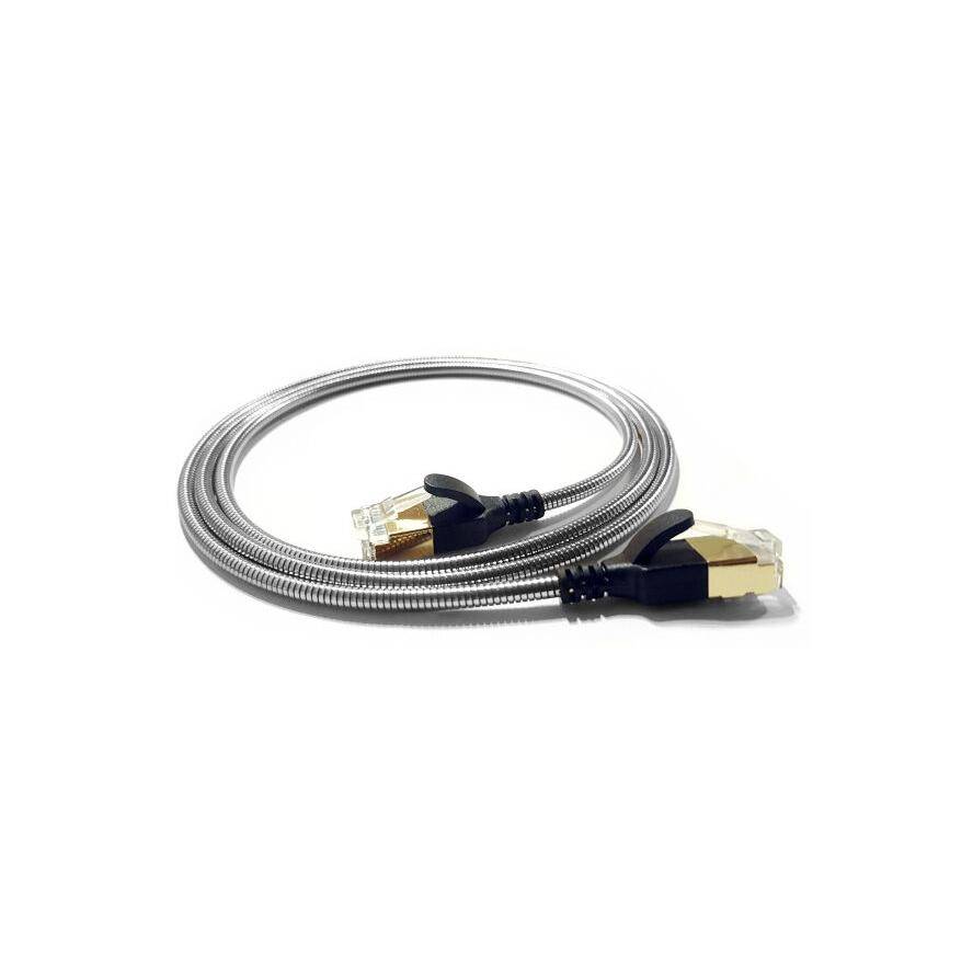 Wantec Patchkabel FTP CAT6 d=3,8mm 0,30m silber - 7609