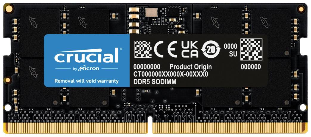 SO DDR5 16GB PC 4800 CL40 Crucial Value 1,1V retail - CT16G48C40S5