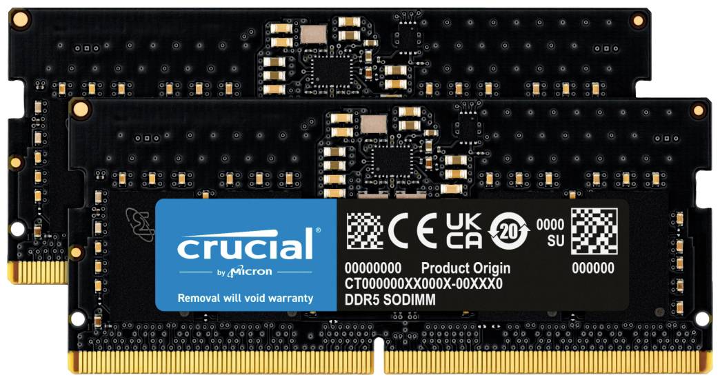 SO DDR5 16GB PC 4800 CL40 KIT (2x8GB) Crucial Value 1,1V - CT2K8G48C40S5