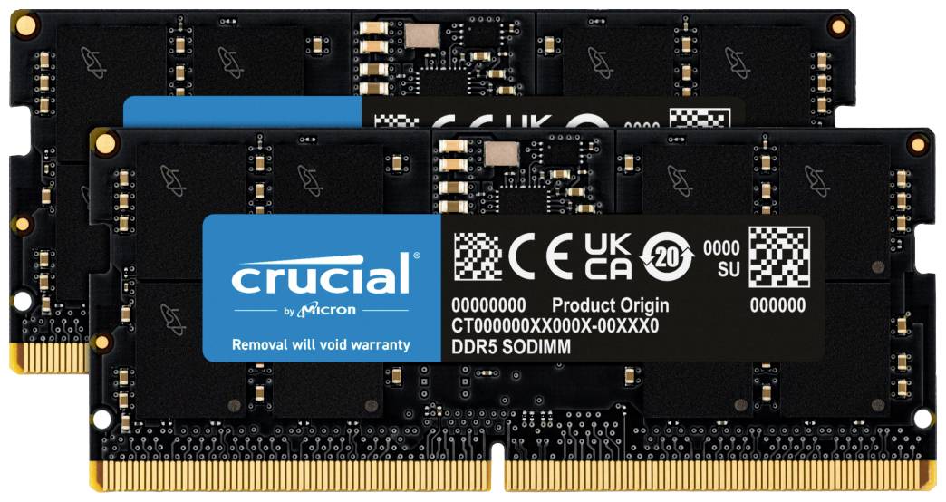 SO DDR5 32GB PC 4800 CL40 KIT (2x16GB) Crucial Value 1,1V - CT2K16G48C40S5