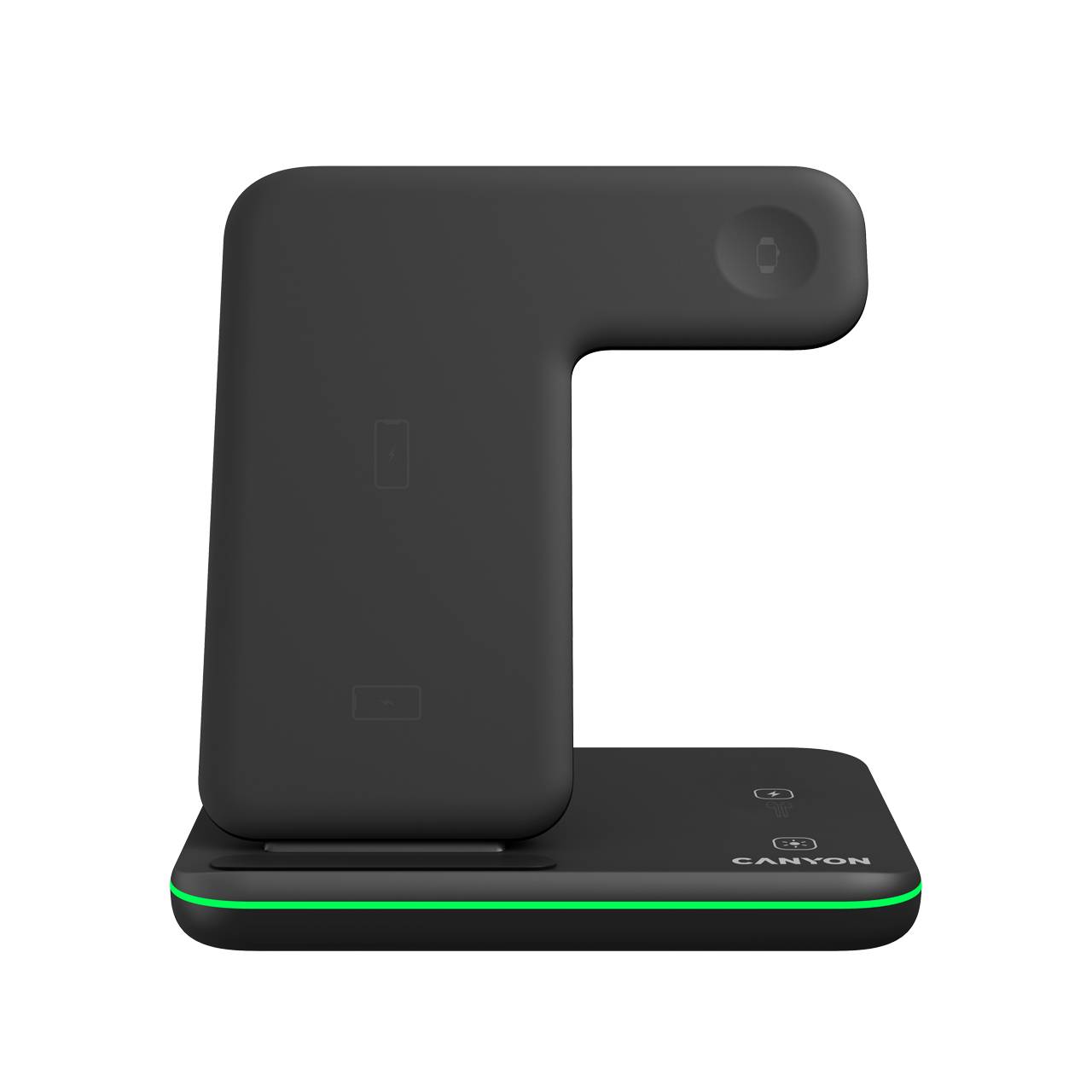 Canyon Wireless Charger Dock 3in1 QI for Apple 15W black retail - CNS-WCS303B