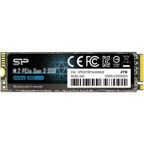 SSD 2TB Silicon Power M.2 PCI-E Ace A60 Gen 3x4 NVMe - SP002TBP34A60M28