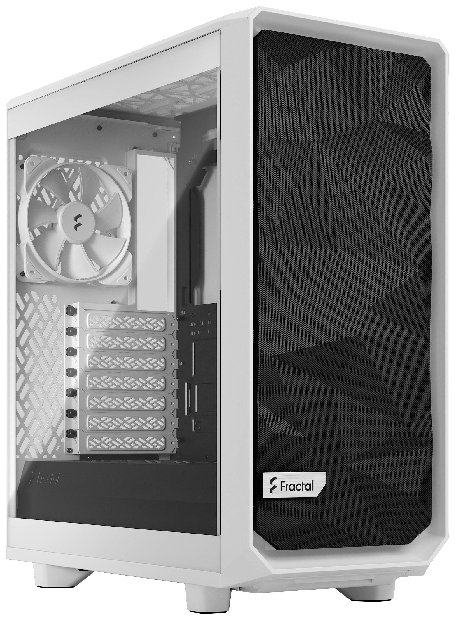 FRACTAL DESIGN Geh Meshify 2 Compact Lite White TG Clear - FD-C-MEL2C-04