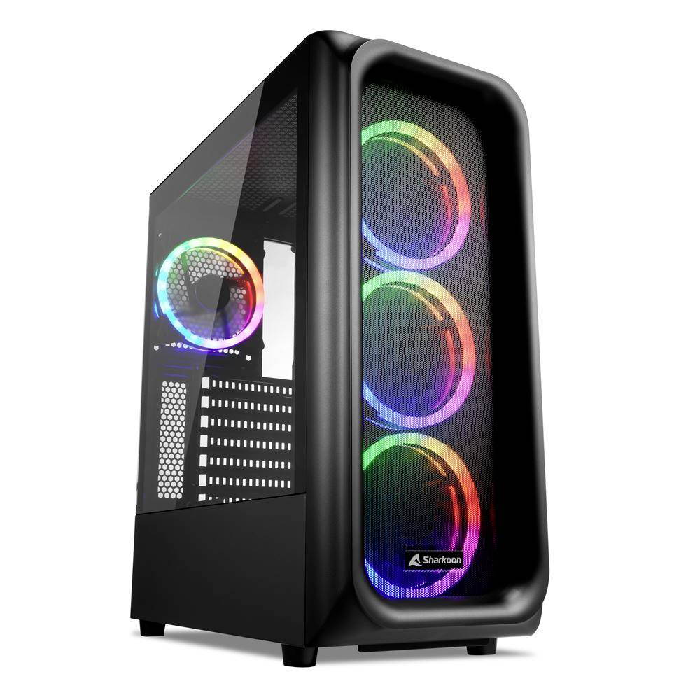 Sharkoon Gehäuse TK5M RGB ATX 1xAcryl schwarz - 4044951036479