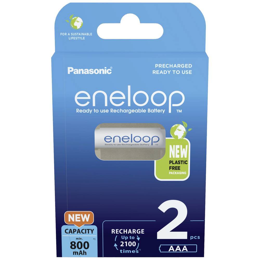 eneloop Panasonic Akku BK-4MCDE/2BE AAA 800mAh 2St. - BK-4MCDE/2BE