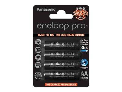 eneloop Panasonic Pro Akku BK-3HCDE/4BE AA 2500mAh 4St. - BK-3HCDE/4BE