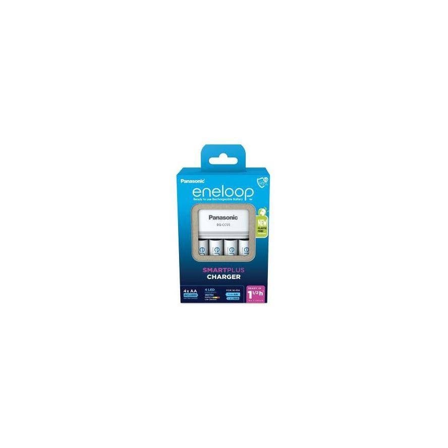 eneloop Panasonic Charger Smart & Quick BQ-CC55 + 4x AA/2000 - BQ-CC55