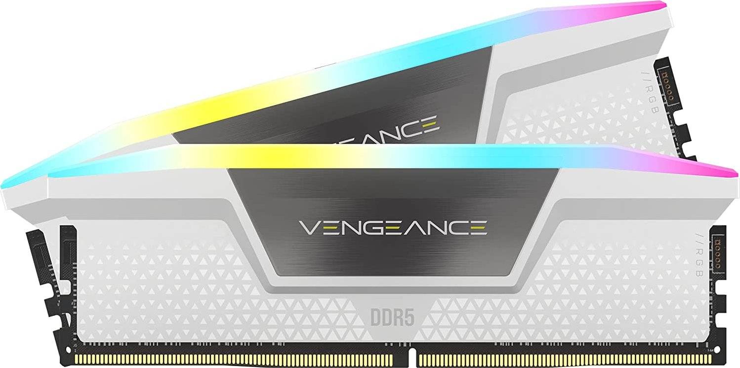 DDR5 32GB PC 5200 CL40 CORSAIR KIT (2x16GB) VENGEANCE RGB W retail - CMH32GX5M2B5200C40W