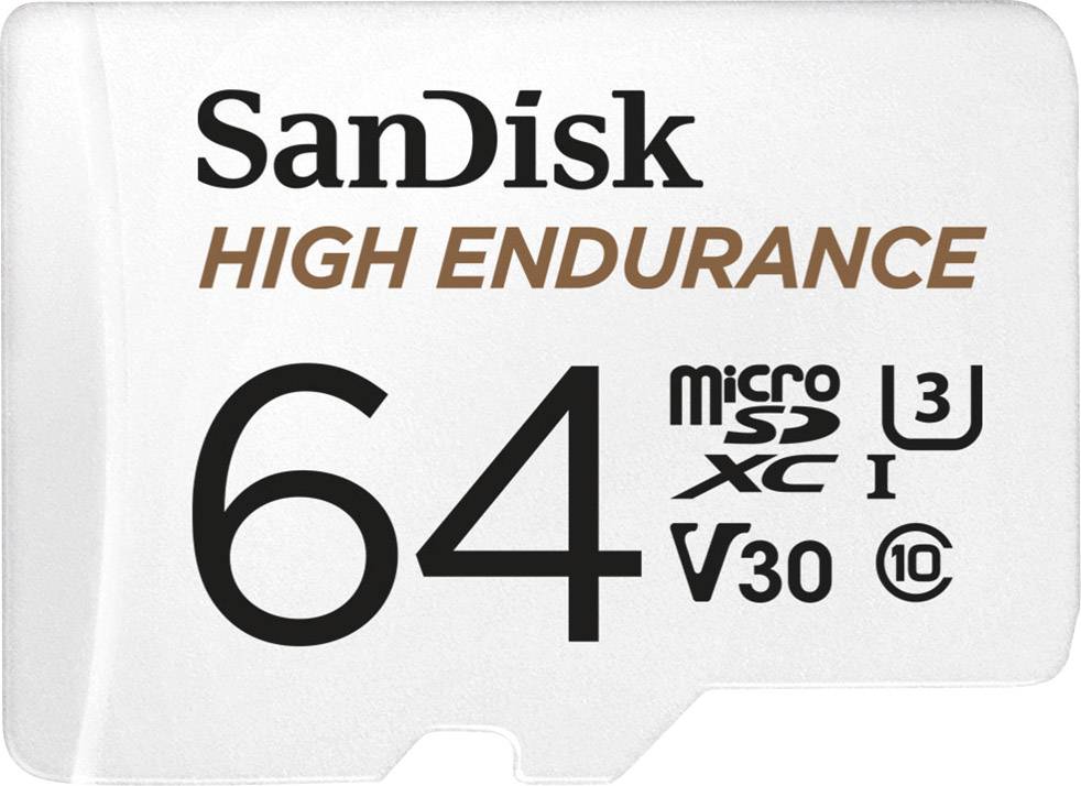 SD MicroSD Card 64GB SanDisk High Endurance SDXC - SDSQQNR-064G-GN6IA