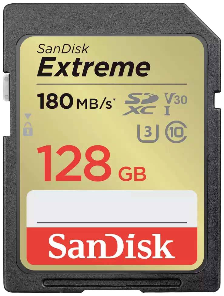 SD Extreme UHS-I Card 128GB SanDisk SDXC - SDSDXVA-128G-GNCIN