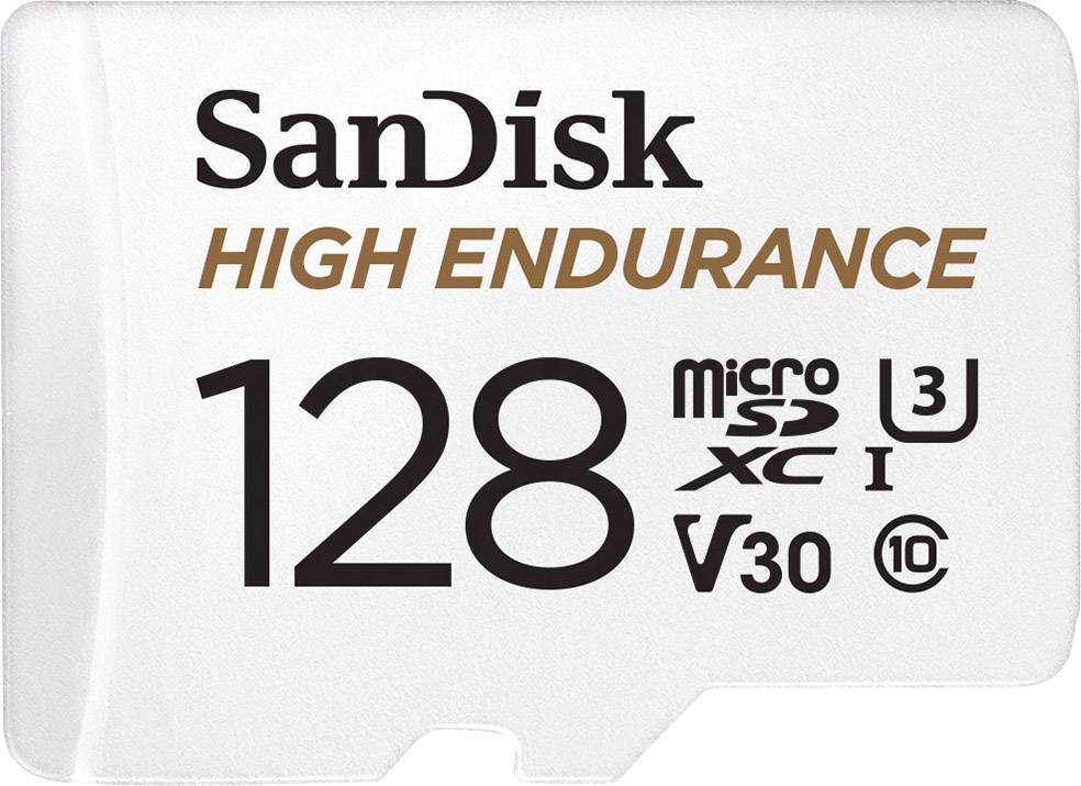 SD MicroSD Card 128GB SanDisk High Endurance inkl. Adapter - SDSQQNR-128G-GN6IA