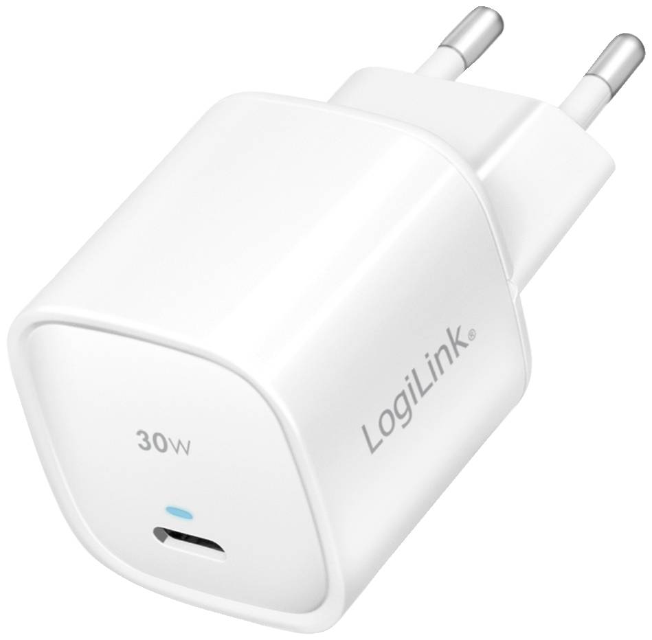 Logilink USB Steckdosenadapter 1 x USB-C-Port(PD),GaN,30W - PA0279