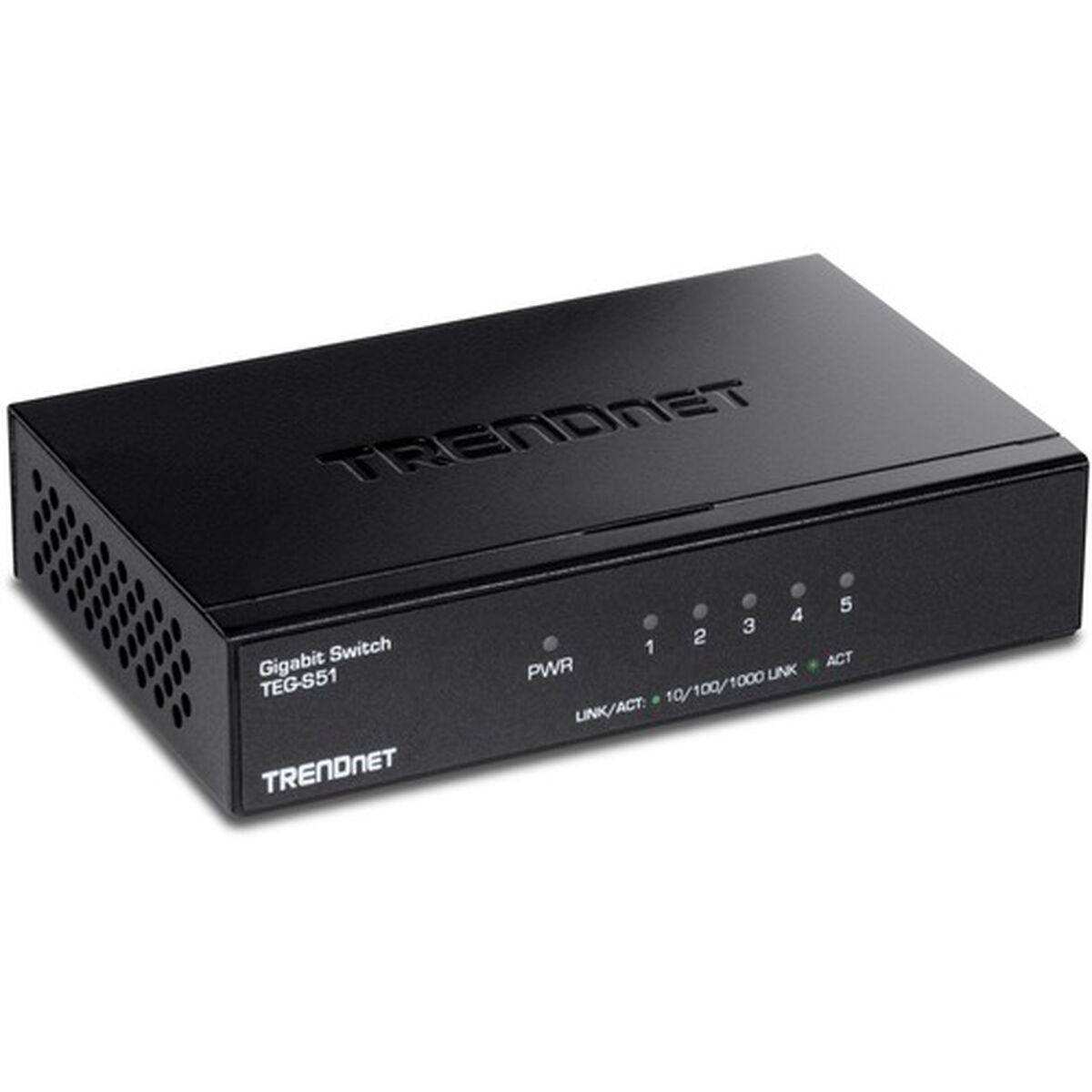 TRENDnet Switch 5 Port Gbit Desktop Switch /w metal case - TEG-S51