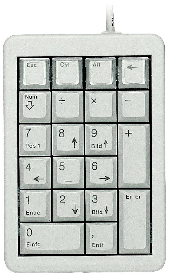 CHERRY TAS Keypad G84-4700 Corded DE-Layout hellgrau - G84-4700LUCDE-0