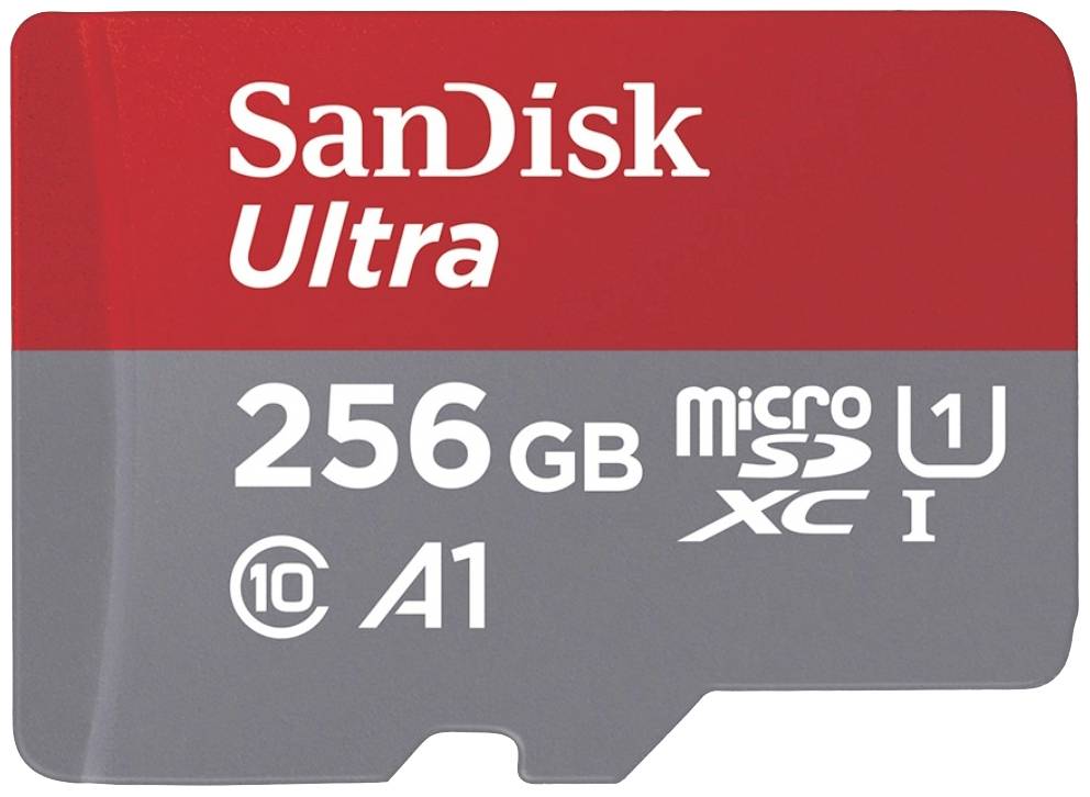 SD MicroSD Card 256GB SanDisk Ultra Class 10 inkl. Adapter - SDSQUAC-256G-GN6MA