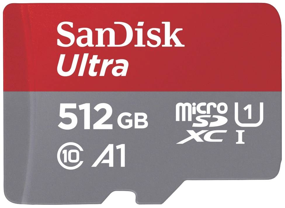 SD MicroSD Card 512GB SanDisk Ultra Class 10 inkl. Adapter - SDSQUAC-512G-GN6MA