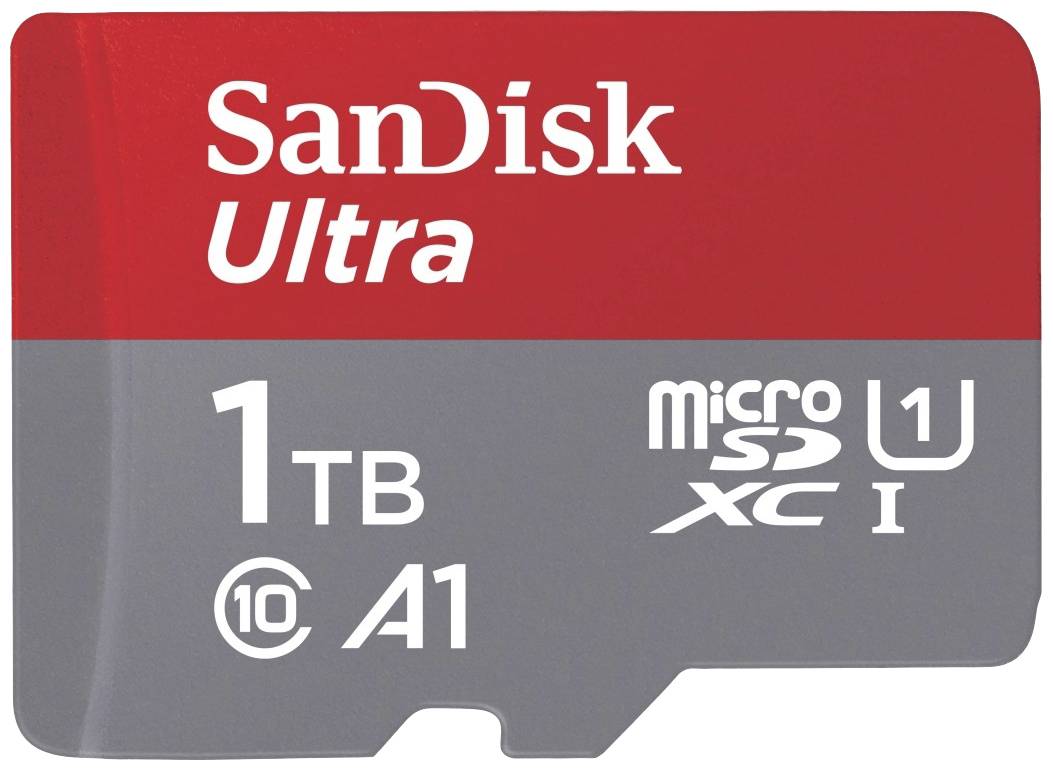 SD MicroSD Card 1TB SanDisk Ultra Class 10 inkl. Adapter - SDSQUAC-1T00-GN6MA