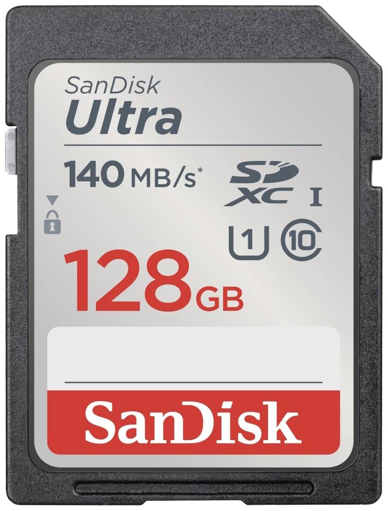 SD Card 128GB SanDisk SDXC UHS-I 140MB/sec - SDSDUNB-128G-GN6IN