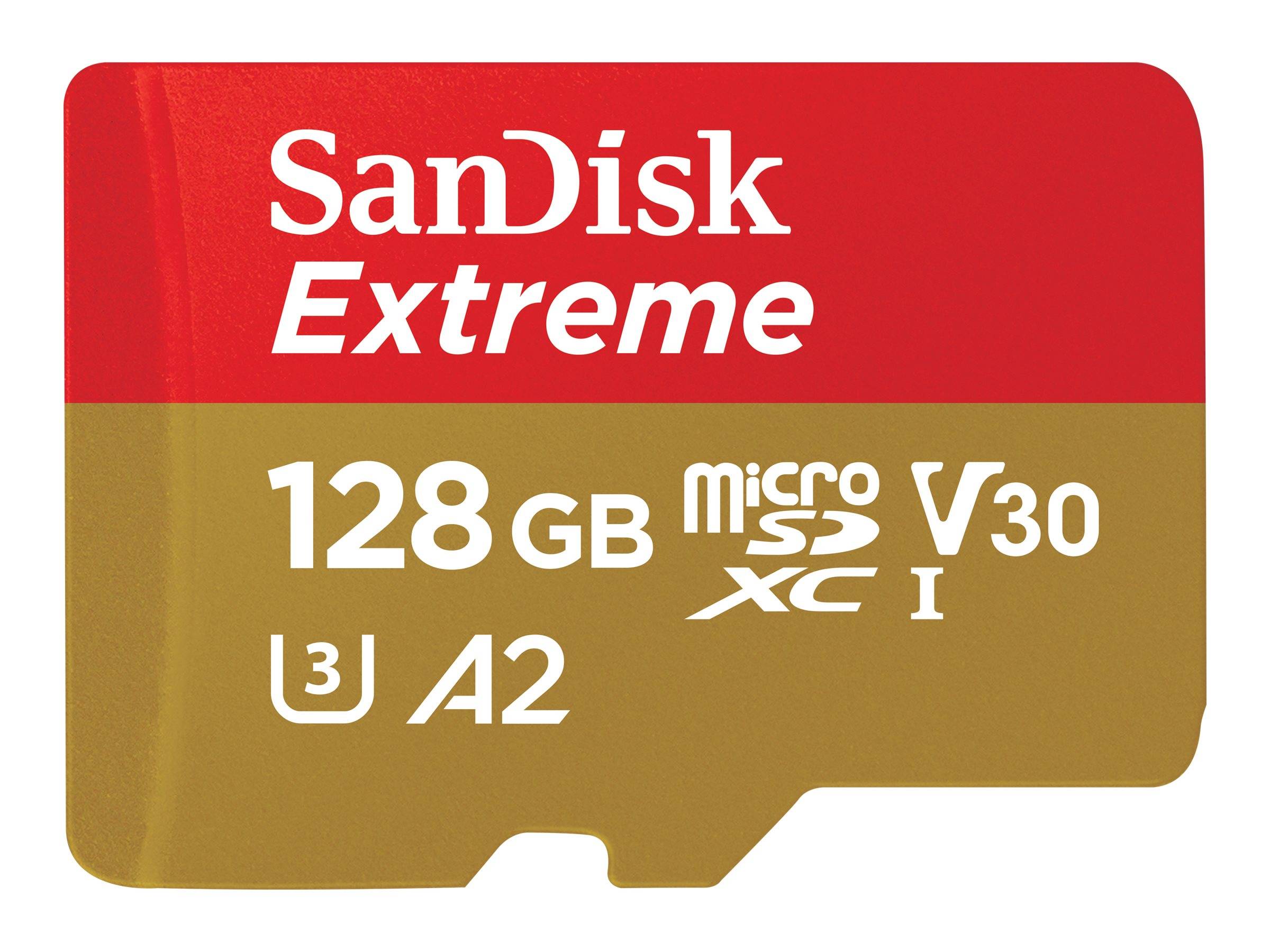 SD MicroSD Card 128GB SanDisk Extreme inkl. Adapter - SDSQXAA-128G-GN6AA