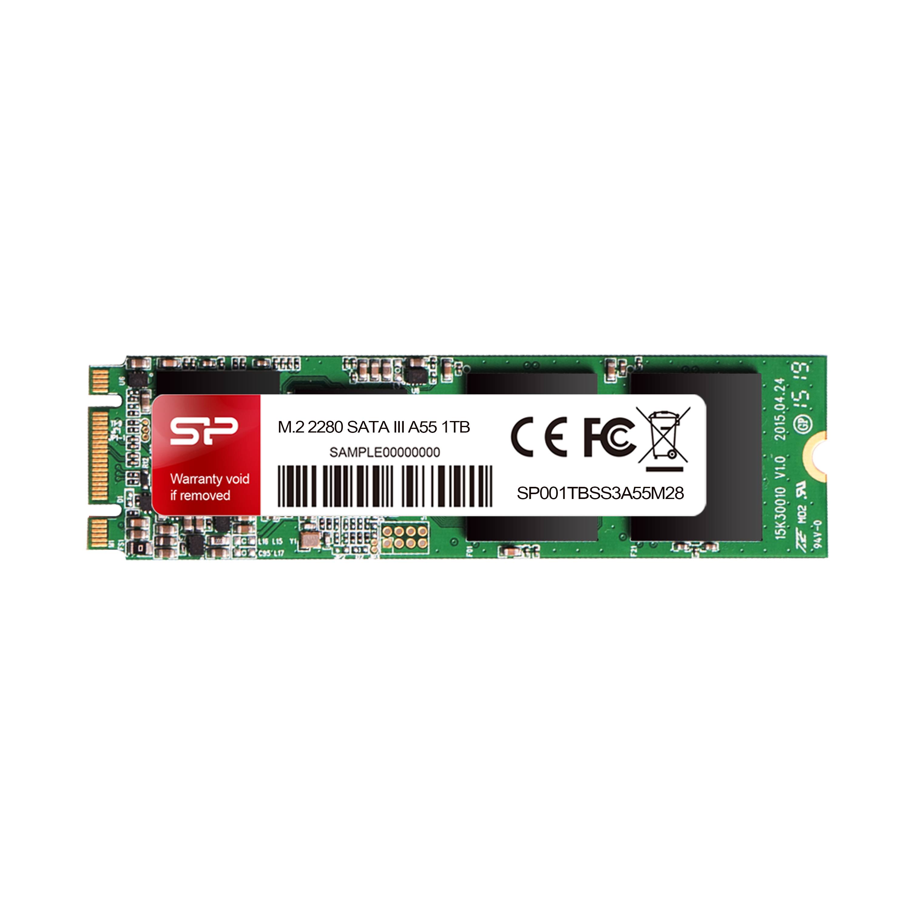 SSD 512GB Silicon Power M.2 2280 mSATA A55 3D Nand TLC - SP512GBSS3A55M28