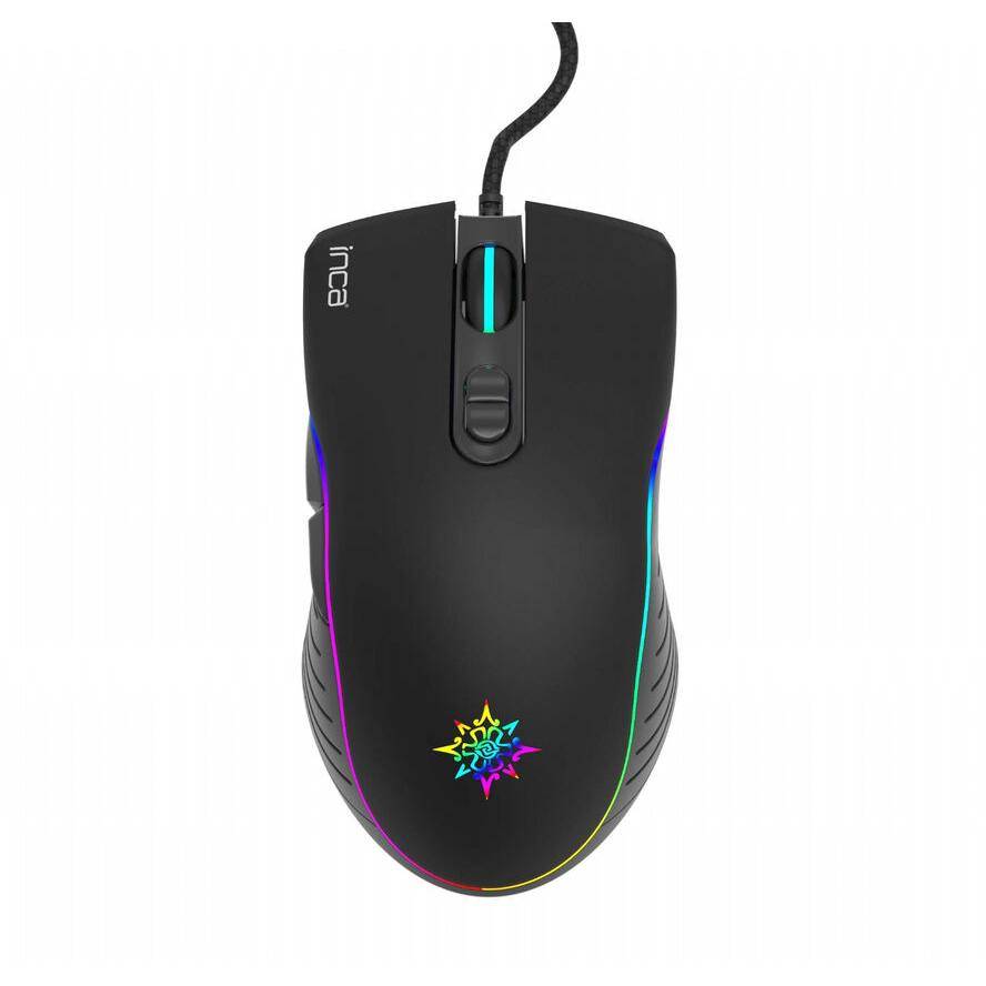 INCA Gaming Maus IMG-GT15   4800 DPI, RGB, 7 Tasten, USB, SW retail