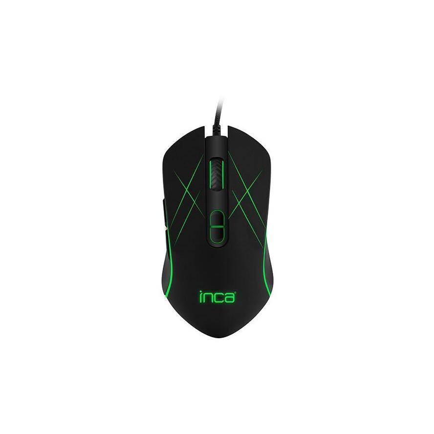 INCA Gaming Maus IMG-GT12 3200 DPI, RGB, 7 Tasten, USB, SW retail - IMG-GT12