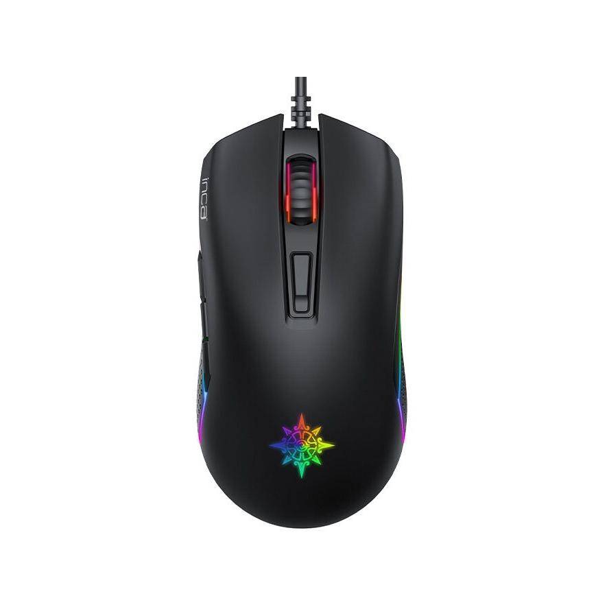 INCA Gaming Maus IMG-GT14 3600 DPI, RGB, 7 Tasten, USB, SW retail - IMG-GT14