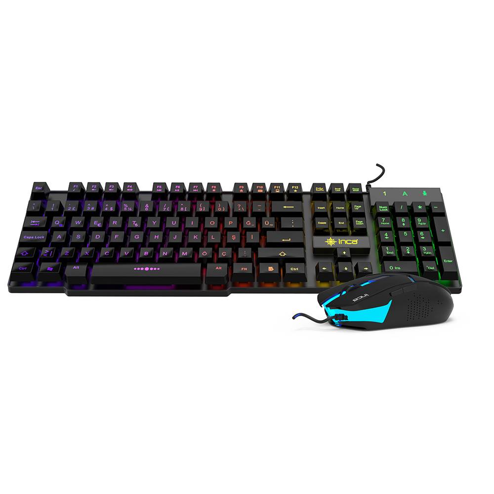 INCA Gaming Tastatur IKG-448  inkl. Maus, RGB, dt. Layout retail