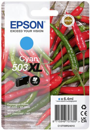 Patrone Epson 503 cyan XL T09R2 - C13T09R24010