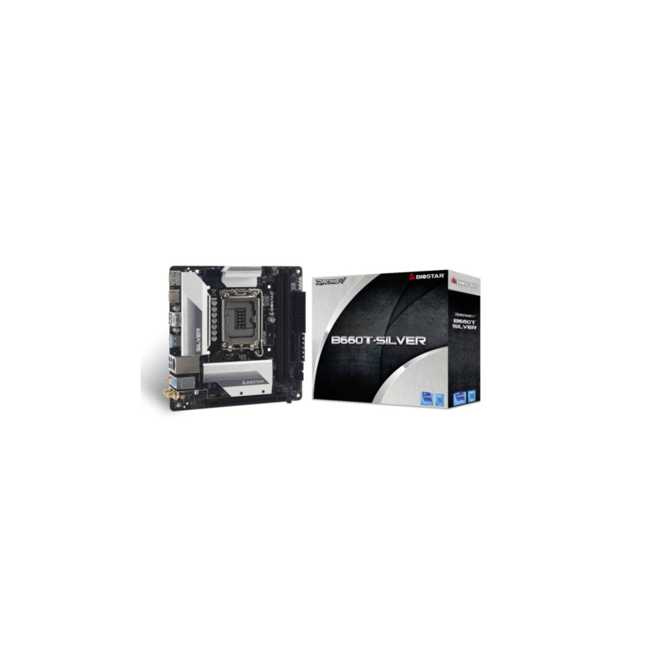 Biostar B660T-Silver (B660,S1700,mITX,DDR4) - B660T-SILVER