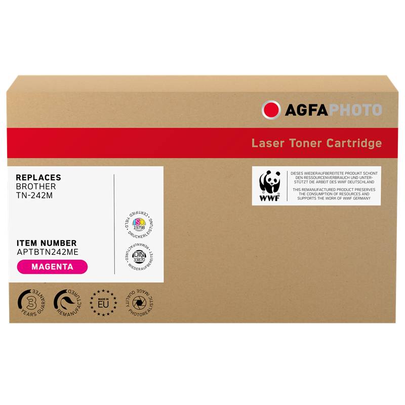 AgfaPhoto Toner APTBTN242ME ers. Brother TN-242M MA