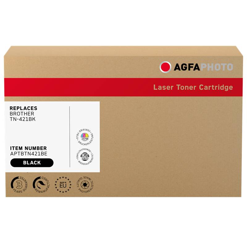 AgfaPhoto Toner APTBTN421BE ers. Brother TN-421BK BK - APTBTN421BE