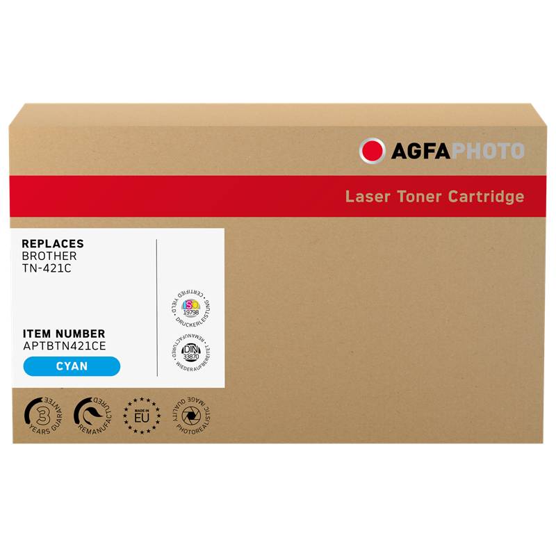 AgfaPhoto Toner APTBTN421CE ers. Brother TN-421C CY - APTBTN421CE