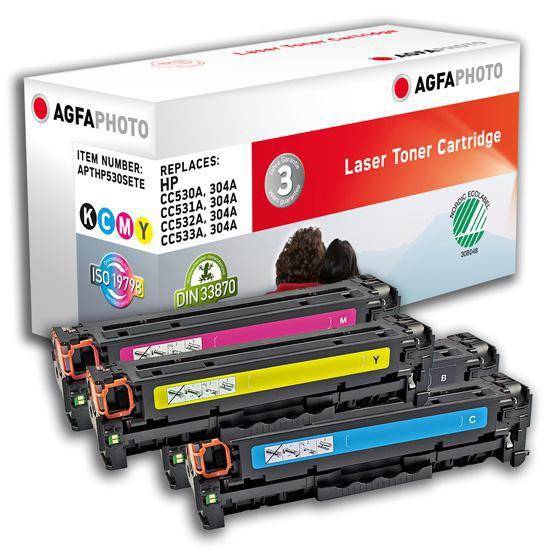 4250164858580 - Photo - 4-pack - black yellow cyan magenta - remanufactured - toner cartridge (alternative for HP 304A) - Tonerpatrone Cyan