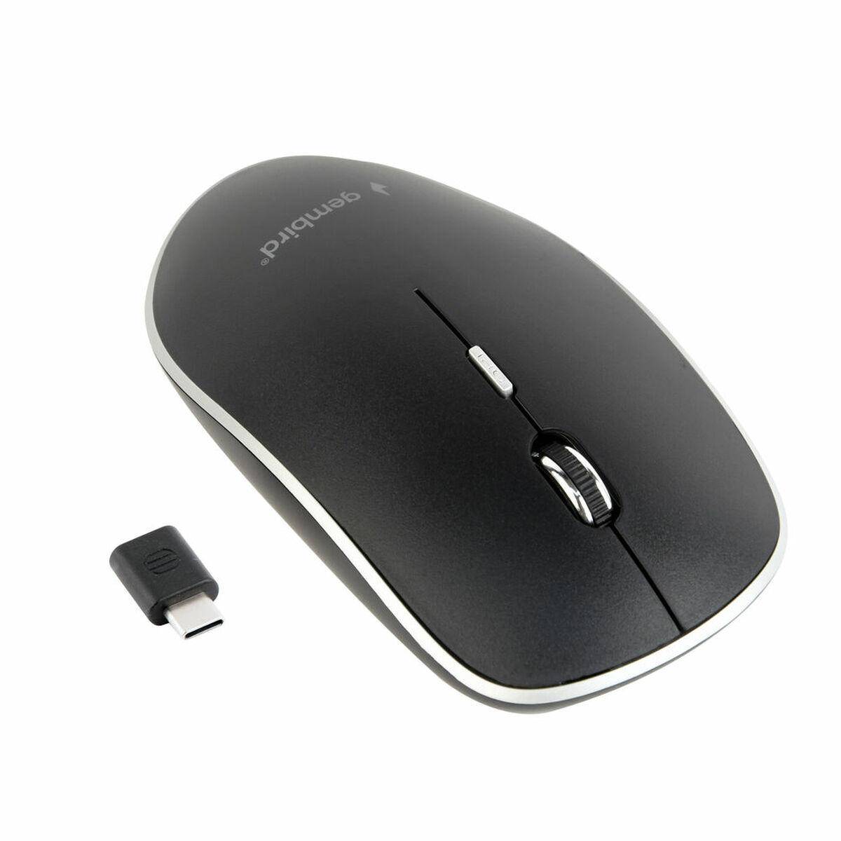 gembird Maus OPT WIRELESS Silent 4 Tasten Typ-C-Empfänger - MUSW-4BSC-01