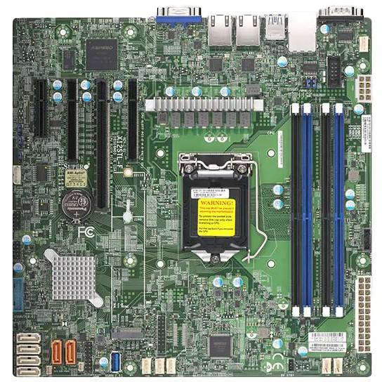 Supermicro microATX E-2300 LGA 1200 DDR4-3200MHz 2x1Gbe I210 - MBD-X12STL-F-B