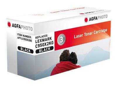 AgfaPhoto Toner APTLC950X2BE ersetzt Lexmark C950X2KG - APTLC950X2BE