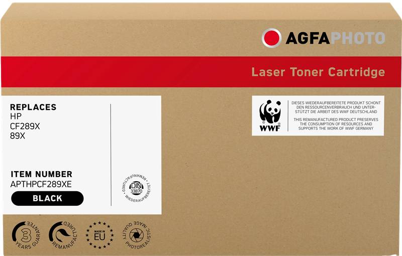 AgfaPhoto Toner APTHPCF289XE ersetzt HP CF289X 89X BK - APTHPCF289XE